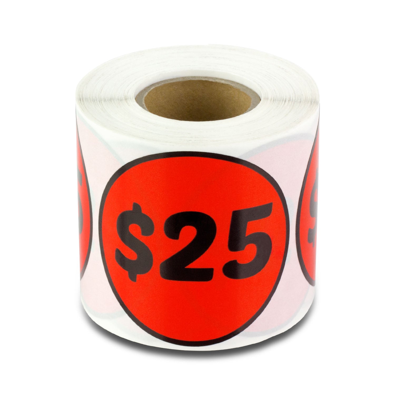 2 inch  Retail & Sales: 25 Dollar Stickers / $25 Dollar Price