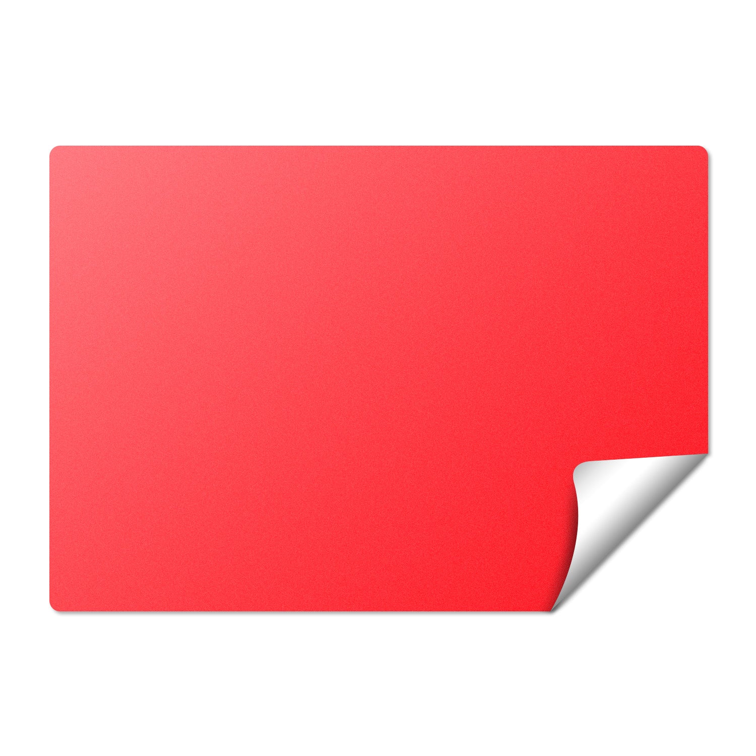 Removable Adhesive Rectangle Labels - Fluorescent Red, 3 x 5