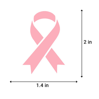 2.2 x 1.6 inch | Awareness: Breast Cancer Awareness Ribbon Stickers