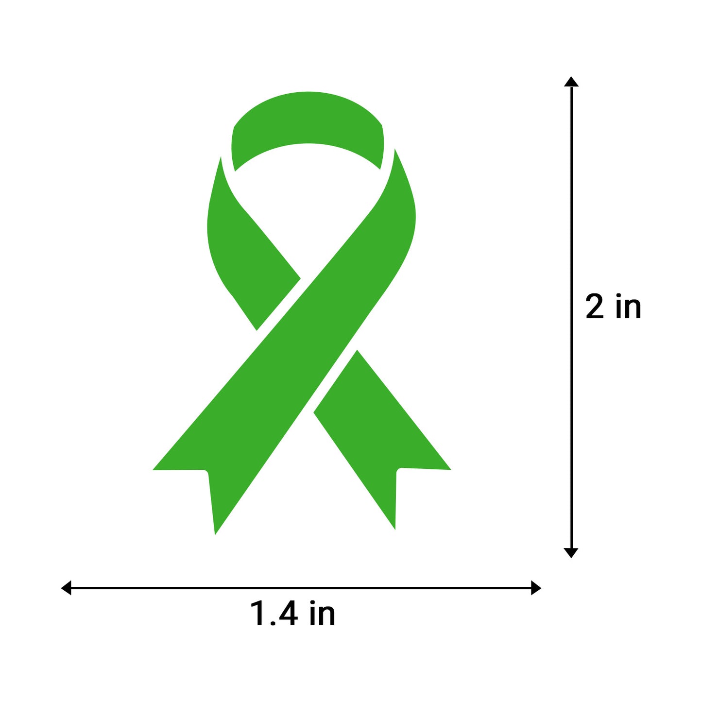 2.2 x 1.6 inch | Awareness: Cerebral Palsy Awareness Ribbon Stickers