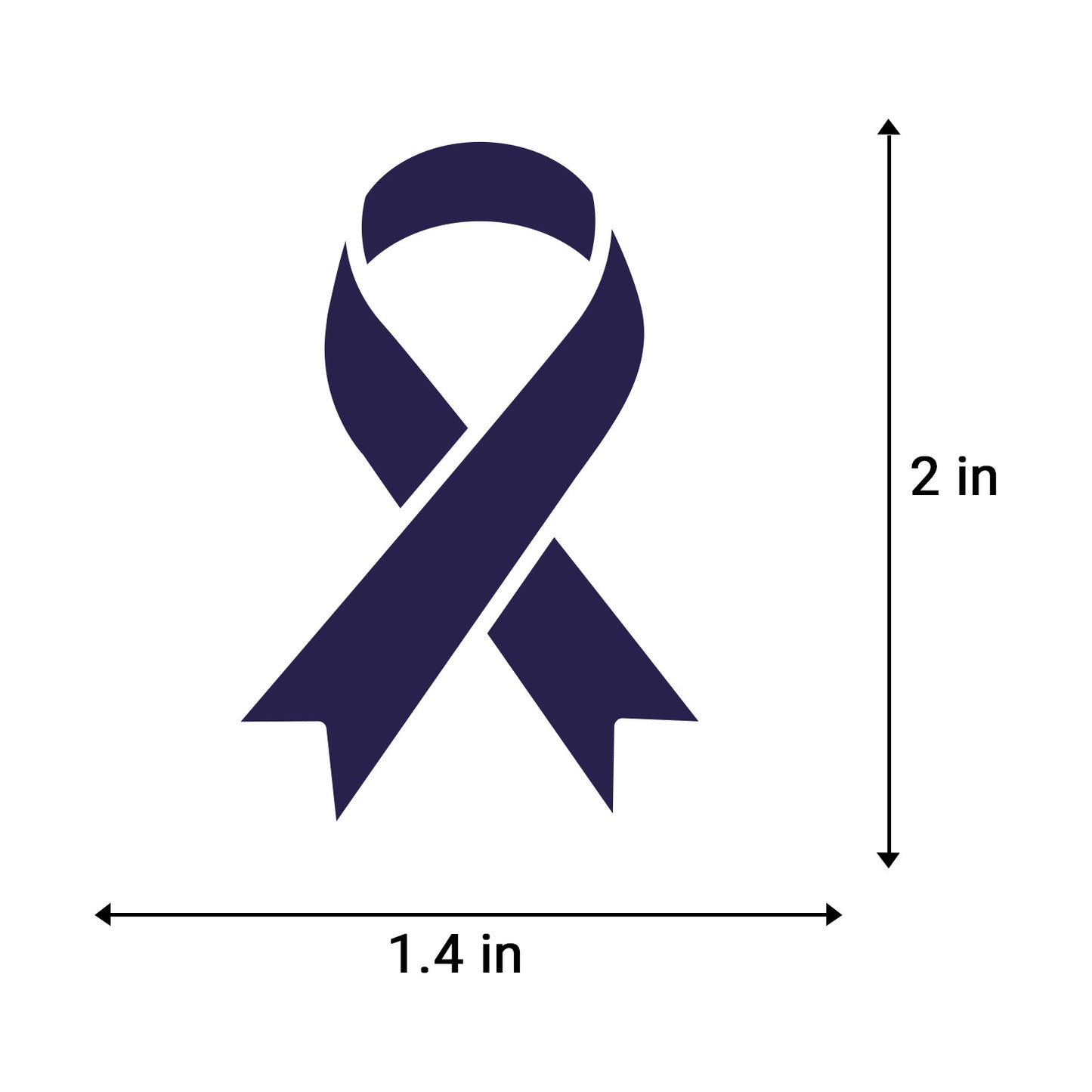 2.2 x 1.6 inch | Awareness: Child Abuse Prevention  Awareness Ribbon Stickers