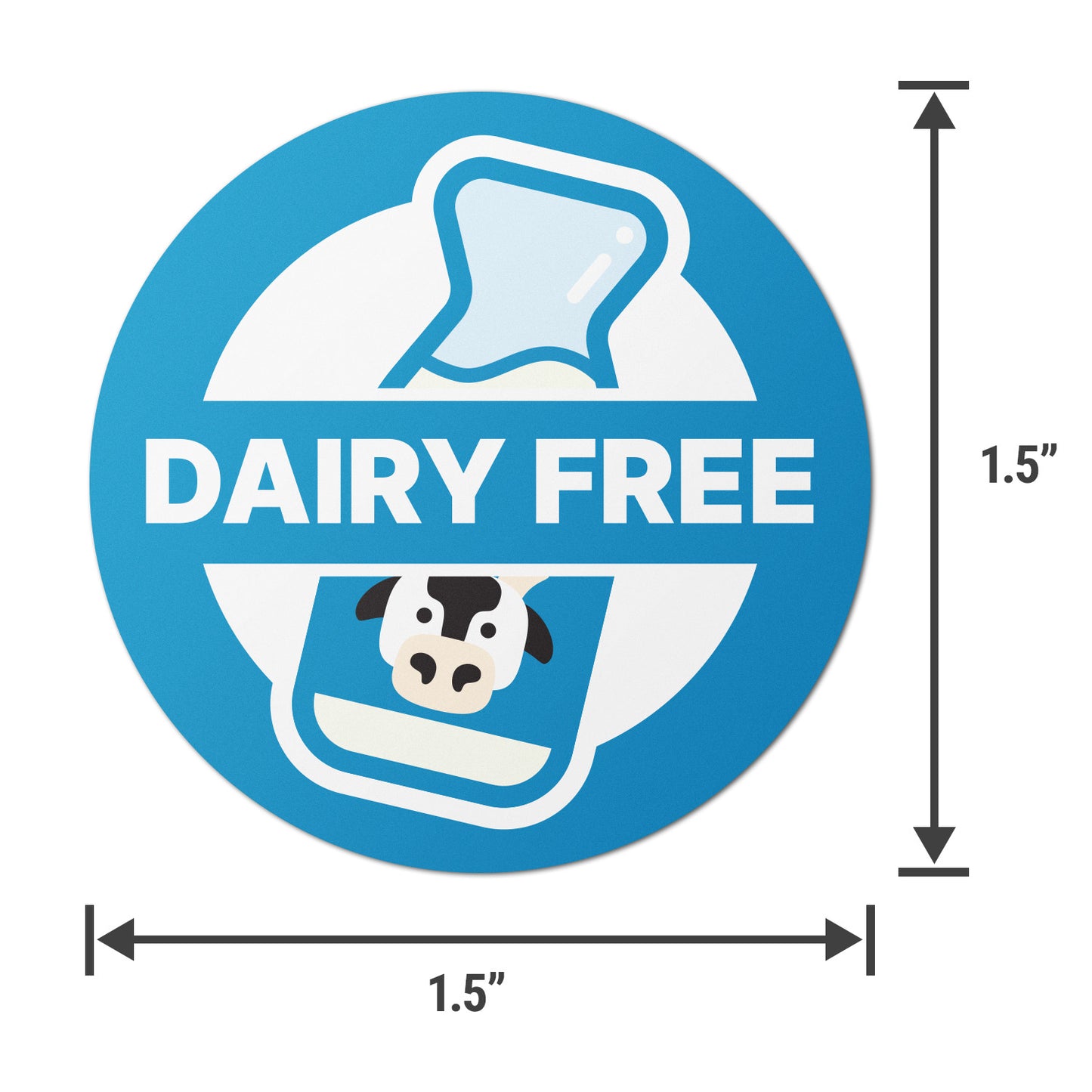 1.5 inch | Food Labeling: Dairy-Free Labels