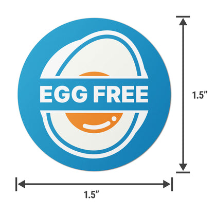 1.5 inch | Food Labeling: Egg-Free Labels