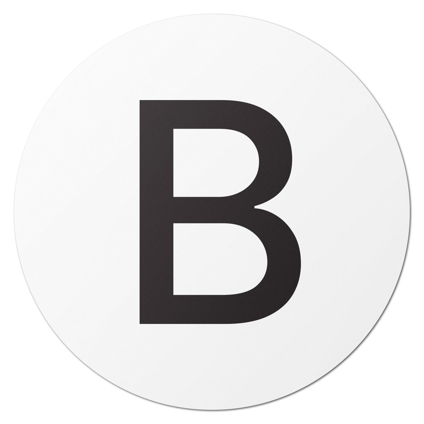 0.5 inch | Inventory: Capital Letter B Labels