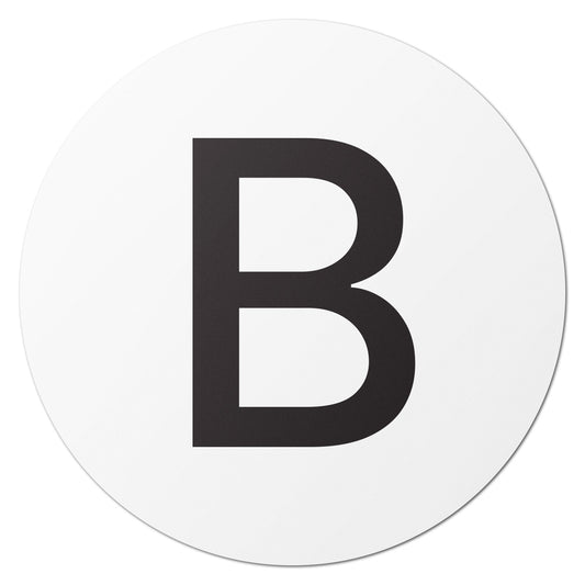 0.5 inch | Inventory: Capital Letter B Labels