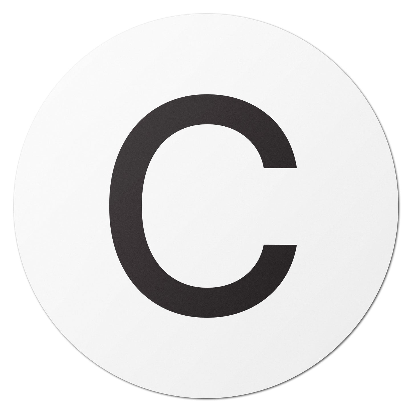0.5 inch | Inventory: Capital Letter C Labels