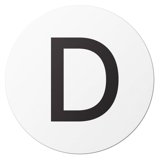 0.5 inch | Inventory: Capital Letter D Labels