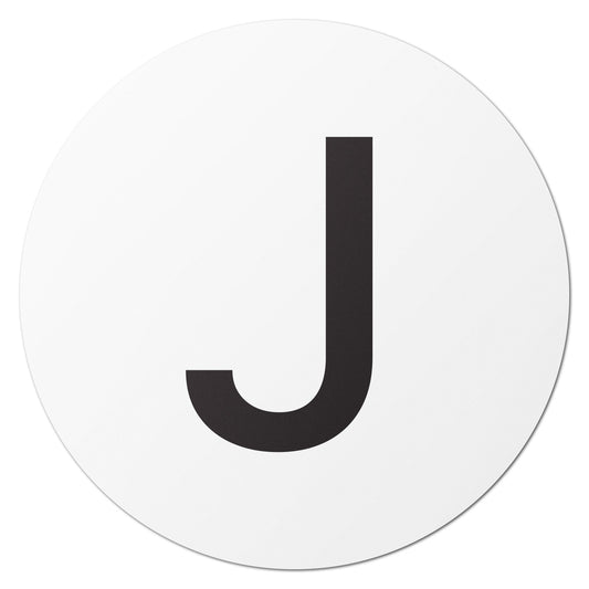 0.5 inch | Inventory: Capital Letter J Labels