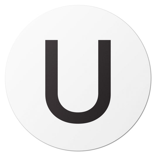 0.5 inch | Inventory: Capital Letter U Labels