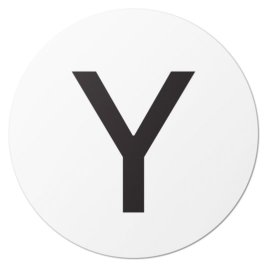 0.5 inch | Inventory: Capital Letter Y Labels