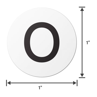 1 inch | Inventory: Capital Letter O Labels