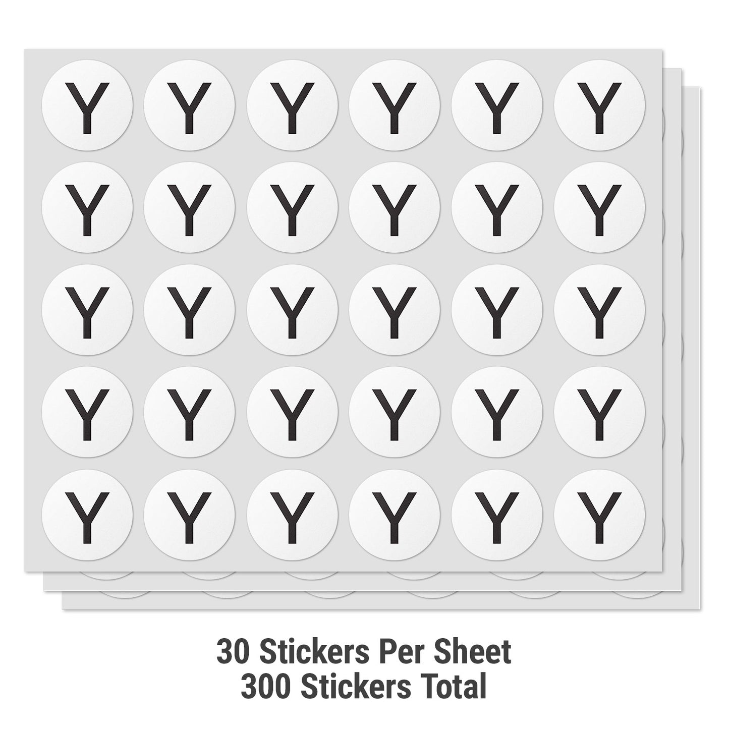 1 inch | Inventory: Capital Letter Y Labels