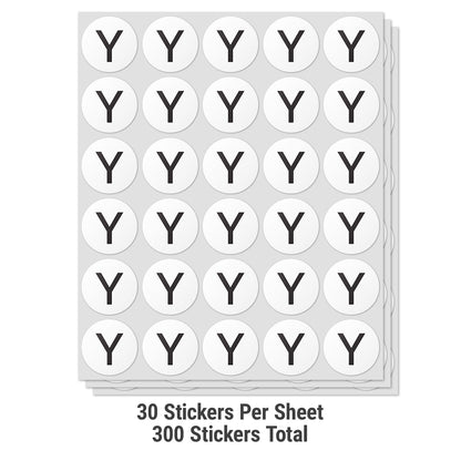 1.5 inch | Inventory: Capital Letter Y Labels