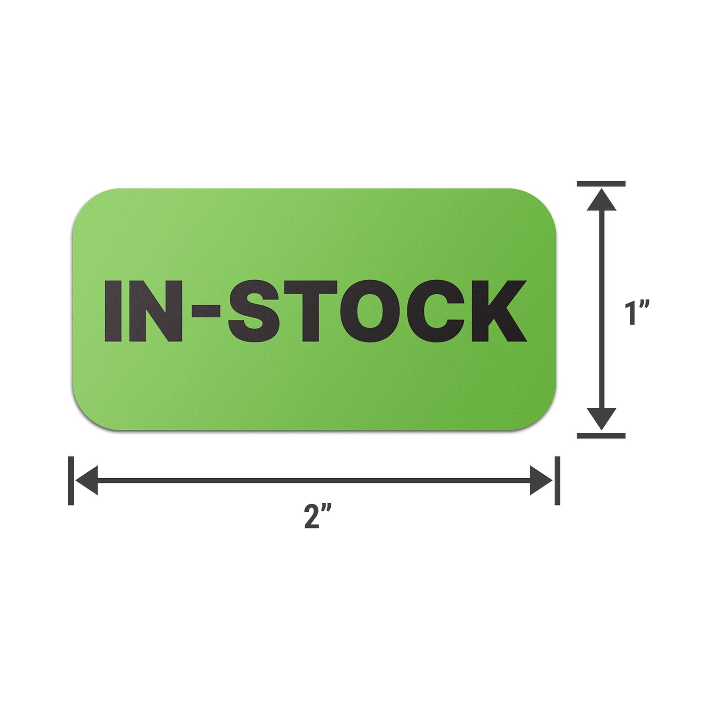 2 x 1 inch | Inventory: In-Stock Labels
