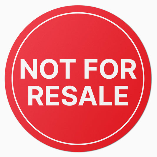 1.5 inch | Retail & Sales: Not for Resale Labels