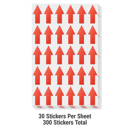 2 x 1 inch | Warehousing: Color-Coded Arrow Labels