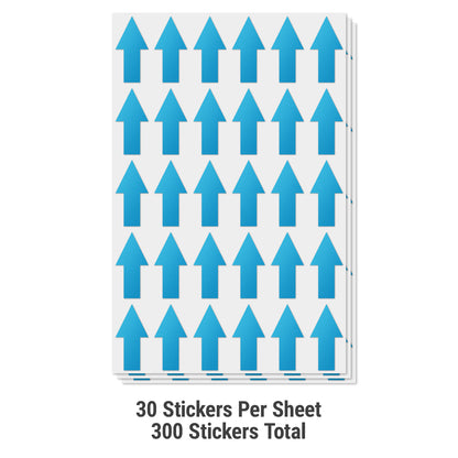 2 x 1 inch | Warehousing: Color-Coded Arrow Labels