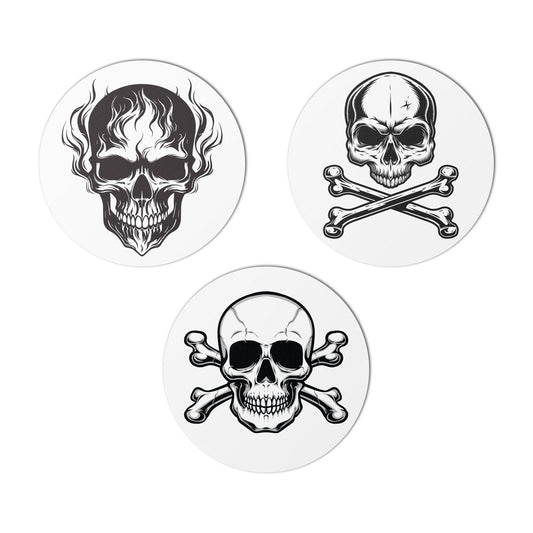 2 inch |  Skull and Crossbones Labels (3x Designs)