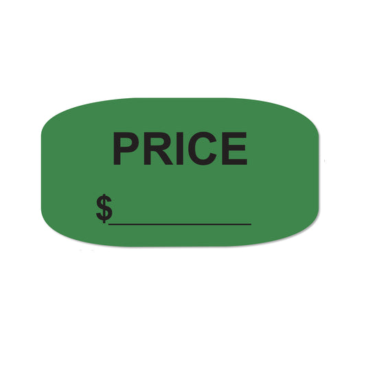 1.375 x .75 inch | Retail & Sales: Pricing Labels - Write-in Price Stickers