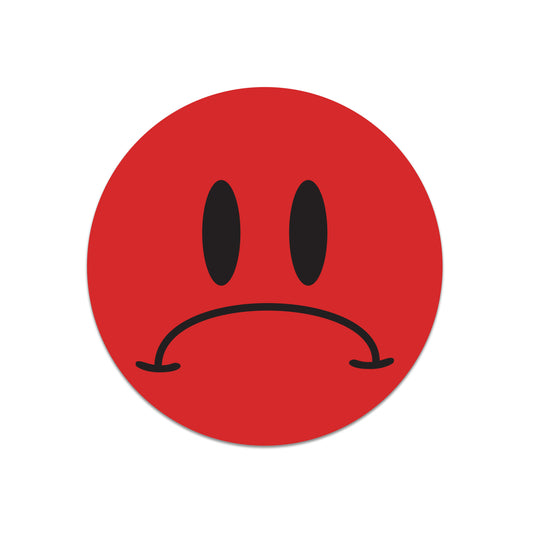 0.5 inch | Sad Unhappy Face Stickers