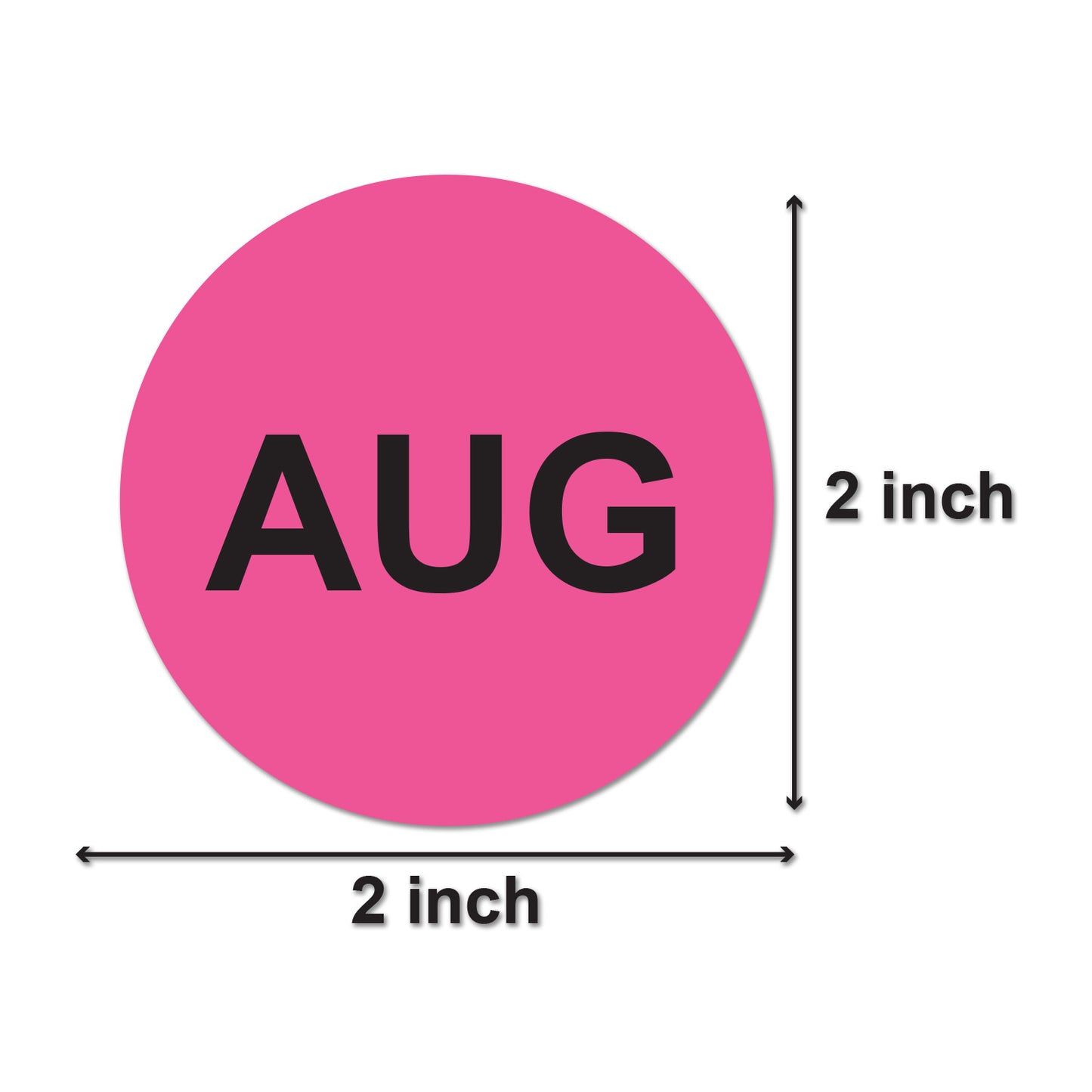 2 inch | Months of the Year: August Stickers