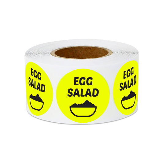 1 inch | Food Labeling: Egg Salad Stickers