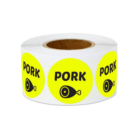 1 inch | Food Labeling: Food Labeling: Pork Stickers