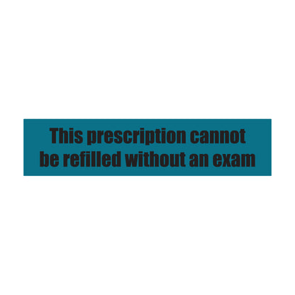 1.63 x 0.38 inch | Veterinary & Medication: This Prescription Cannot be Refilled without an Exam Stickers